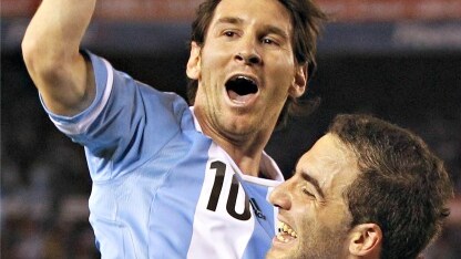 lionel messi con l'argentina