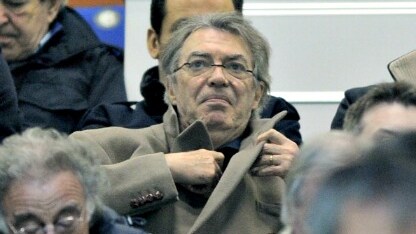 massimo moratti allo stadio