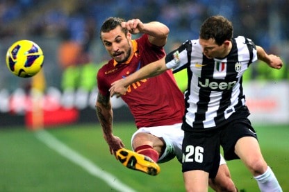 l'italo argentino in azione contro la juve