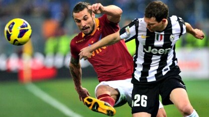 l'italo argentino in azione contro la juve