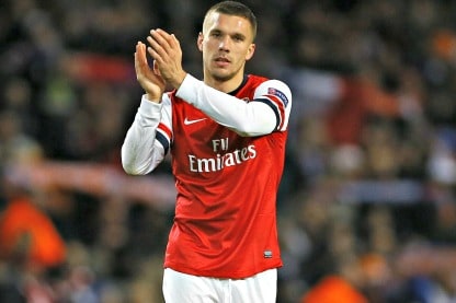 podolski dell'arsenal