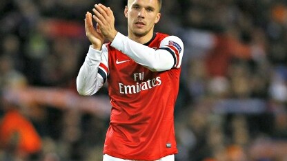 podolski dell'arsenal