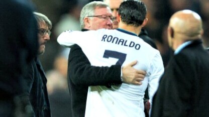 abbraccio tra ferguson e ronaldo
