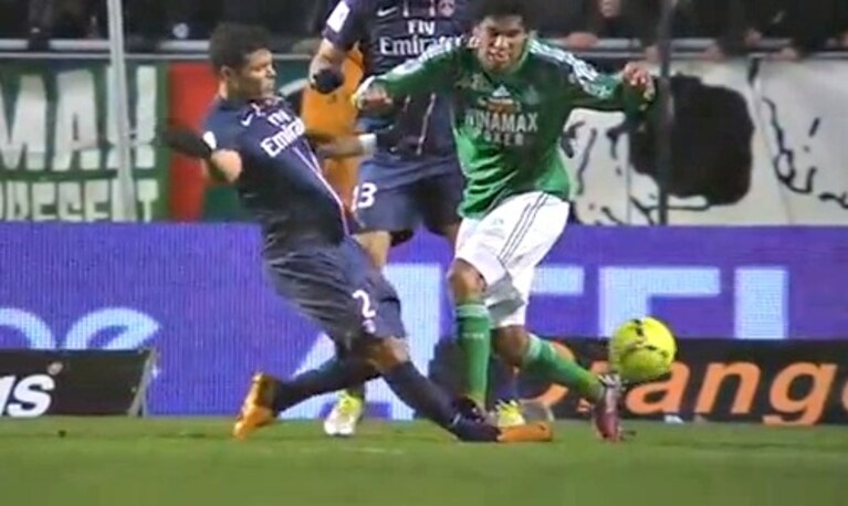 il brutto fallo di Brandao