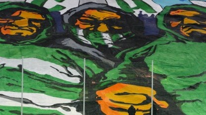 striscione dei tifosi del danzica