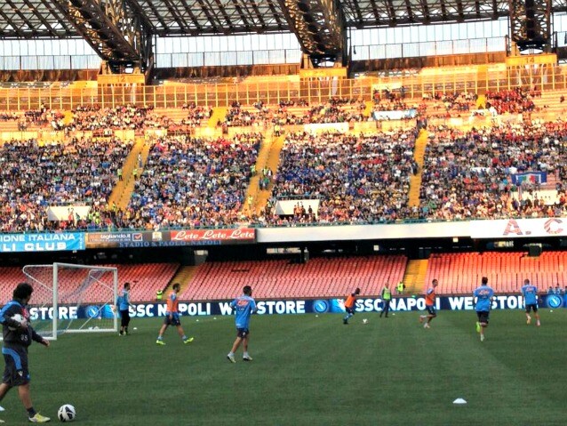 allenamento al San Paolo