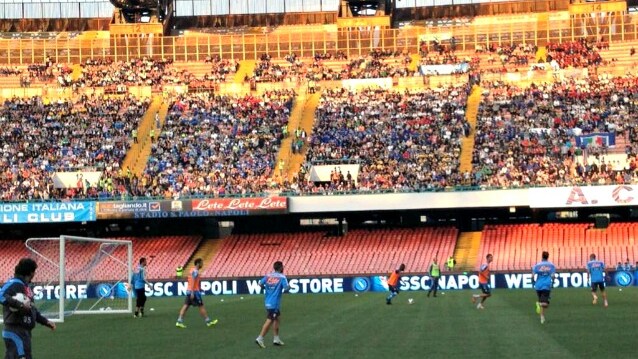 allenamento al San Paolo