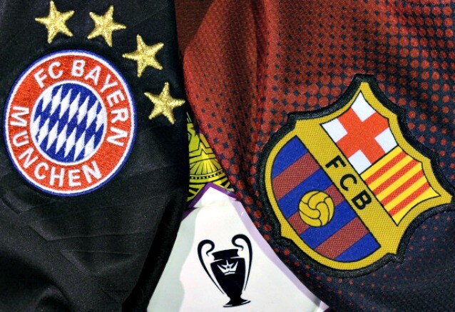 stemmi di bayern e barcellona