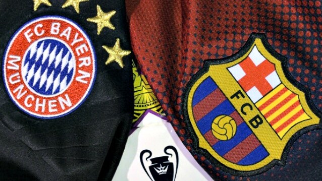 stemmi di bayern e barcellona