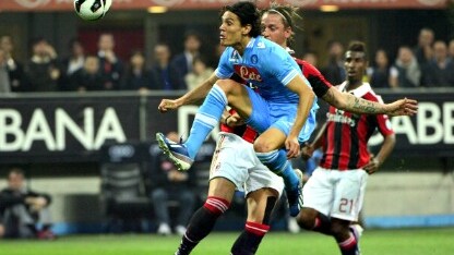 il bomber azzurro a san siro