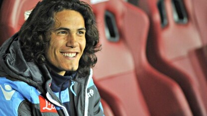 edinson cavani in panchina