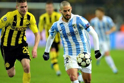 isco del malaga in azione
