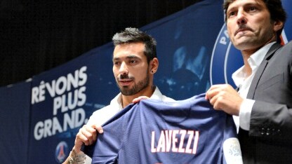 lavezzi e il ds leonardo