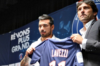 lavezzi e il ds leonardo