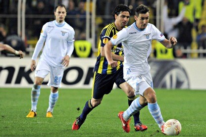 klose della lazio in azione