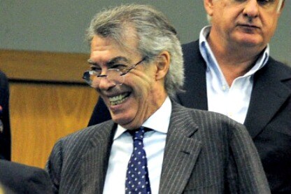 Il presidente dell'Inter allo stadio San Siro