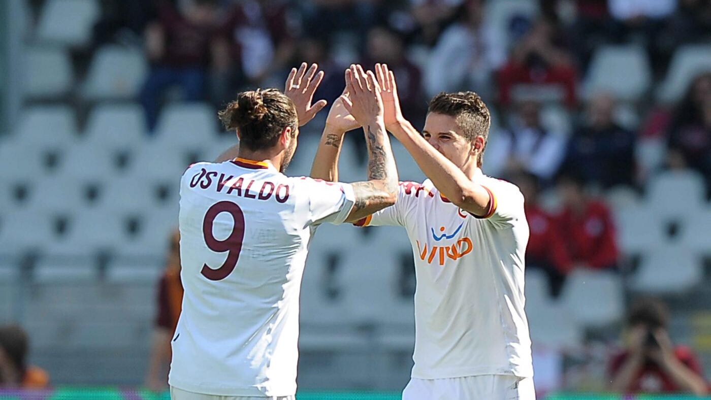 la roma vince a torino e sale al 5° posto