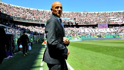 il tecnico dei rosanero al barbera