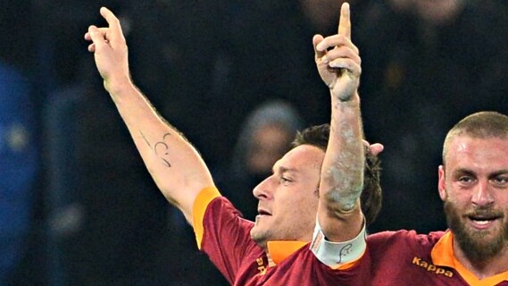 il capitano e de rossi della roma