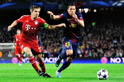 il difensore del barcellona in champions