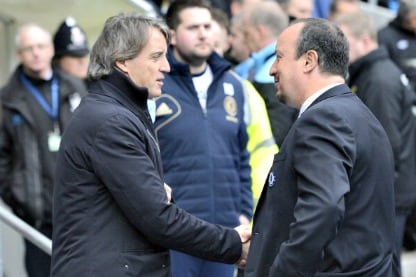mancini e benitez in premier