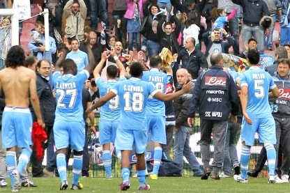 il napoli a fine partita