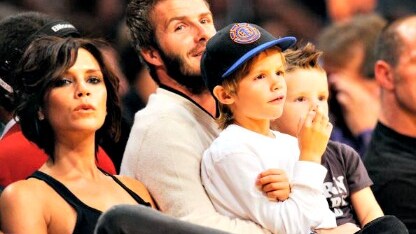 beckham con famiglia