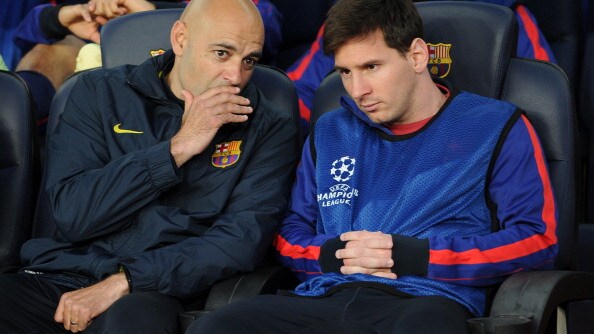 leo messi in panchina