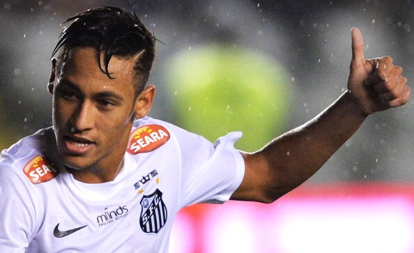 neymar del santos esulta