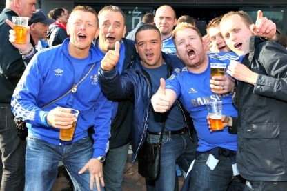 i tifosi blues ad amsterdam