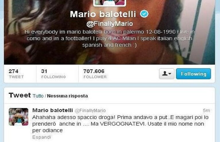 la foto del tweet