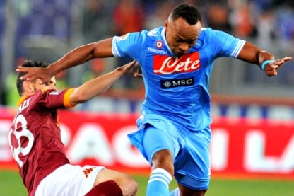 camilo zuniga in azione a roma