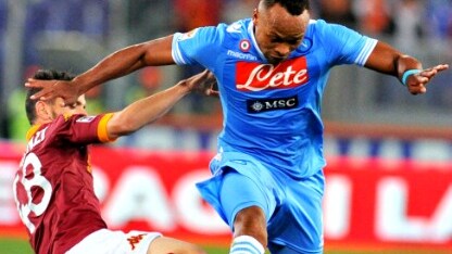 camilo zuniga in azione a roma