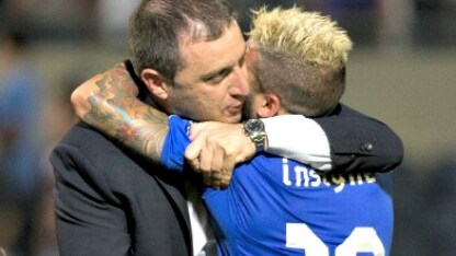 Mangia ed Insigne dopo la vittoria sull'Inghilterra
