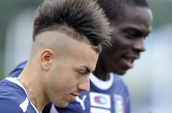 balotelli ed el shaarawy in allenamento