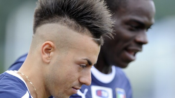 balotelli ed el shaarawy in allenamento