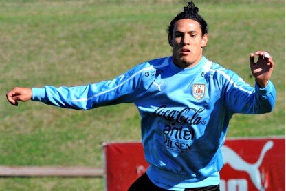 edinson cavani con la nazionale