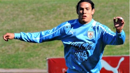 edinson cavani con la nazionale