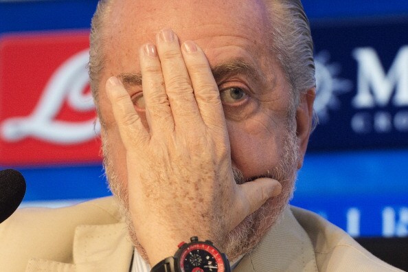 de laurentiis alla conferenza stampa di Benitez