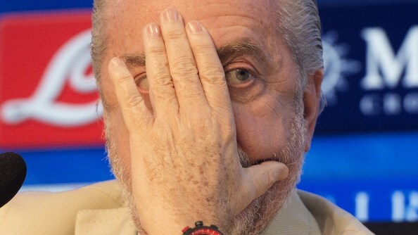 de laurentiis alla conferenza stampa di Benitez