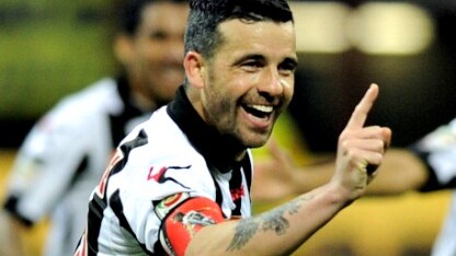 antonio di natale con la maglia dell'udinese