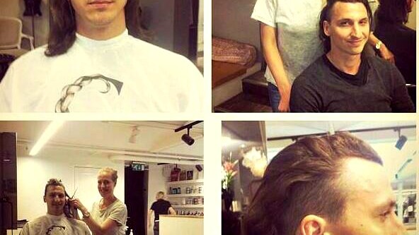 il taglio di capelli di ibra