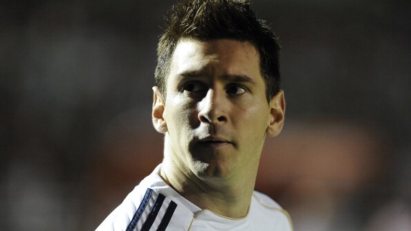 messi con la maglia d'allenamento dell'argentina