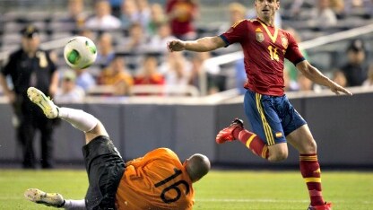 l'attaccante della spagna e del valencia
