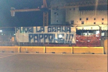 Tifosi contestano De Laurentiis