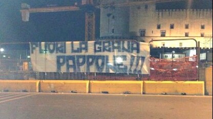Tifosi contestano De Laurentiis