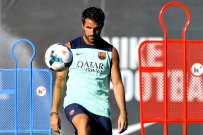 cesc fabregas al palleggio