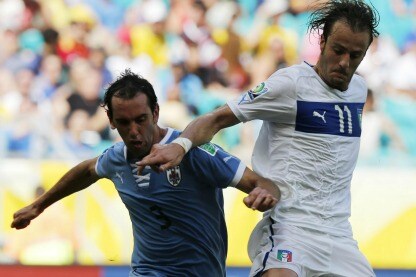 l'attaccante azzurro verso la roma