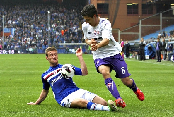 jovetic della fiorentina con la samp