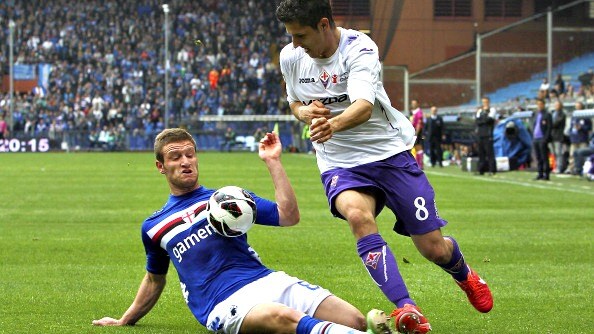 jovetic della fiorentina con la samp